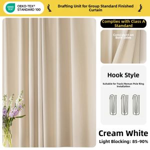 JINCHAN | Antibacterial High Blockout Chenille Curtain