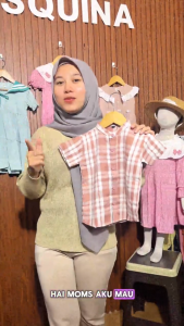 Baju kemeja anak model kerah baju koko kode LE 2105