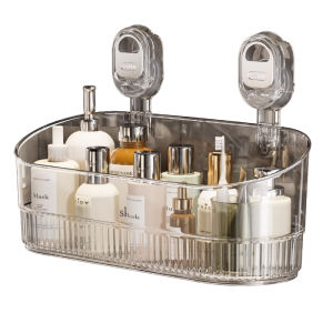 ASCOR | Wall Mount Suction Cup Storage Rack for Bathroom
