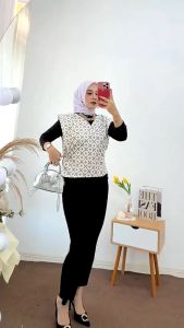Rompi Batik Wanita Modern Mewah Tanpa Lengan COD - GSU
