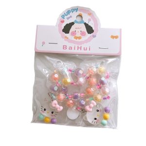 Cute cartoon bead childrens bracelet bracelet bracelet for girls Sanrio transparent bracelet little princess accessory