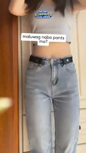 No Buckle Elastic Waist Belt for Women Invisible Adjustable Lazy Jeans Strap Summer Accessory