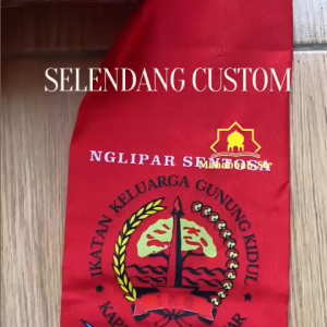 Selendang Custom Syal Custom Nama Desaign Suka-Suka 20 Pcs