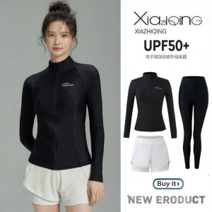 XIAZHIQING | UV Protection Quick-Dry Loose-Fit Full-Sleeve and Pant Swimwear