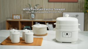 Electric Ceramic Stew Pot Multi-function Cookers Ceramic Liner Soup Cooker 6 Functions 24h Smart Reservation household Fully Automatic Soup & Stew Maker Baby food maker