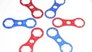 MTB Bike Front Fork Cap Lockout Removal Repair Tools Wrench Aluminum Spanner Bicycle Accessories