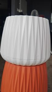 กระถางทรงหยดน้ำลายเพชร 7 นิ้ว มีให้เลือก 8 สี สินค้าพร้อมส่ง