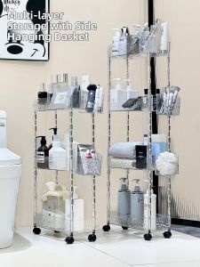 Space-saving Bathroom Multi-layer Storage Shelf