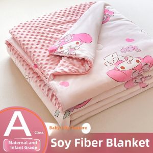 Lightweight Soy Fiber Air Conditioner Quilt for Children Summer Thin Duvet Core Bean Protein Fiber Cool Summer Quilt