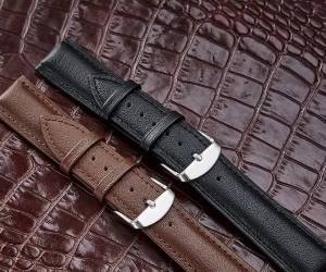 18mm 20mm 22mm 24mm Business Leather Watch Band for Samsung Galaxy Watch 5 6 4 Active2 6Classic Sport Bracelet for Huawei 4 GT3