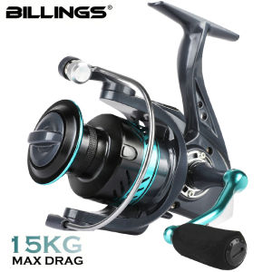 BILLINGS DK Series Spinning Reel4.8:1/5.2:1 Gear Ratio22LB Max DragCNC Metal SpoolFor Freshwater Saltwater