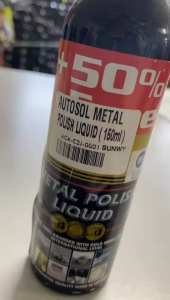 AUTOSOL METAL POLISH LIQUID (150ml) REMOVE SCRATCHES (MADE IN GERMANY)