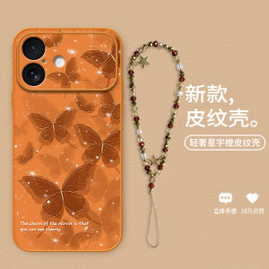 Liquid Silicone Phone Case for iPhone 17 14 pro Max 13 Womens Style with Bracelet Anti-Fall Full Cover Protection Soft Shell