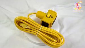 30M Extension Cord Socket Cable Extra long Plug in Strip Electric Vehicle Extension Wire With Switch