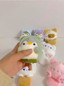 READY STOCK Penguin Plush Charm Keychain Cute Pendants for Bags & Key Holders