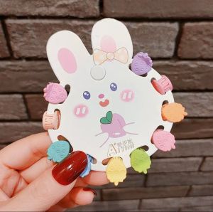 Set 10 kẹp tóc nhí mini cho bé gái sắc màu dễ thương