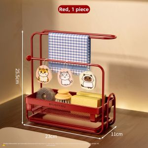 Kaman | Multifunctional Edge-mounted Dishcloth Organizer
