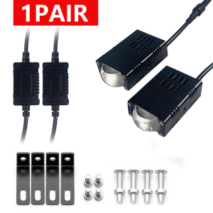 2PCS Car Grille Light Motorcycle Spotlight Auto Auxiliary Front Grille Running Light Amber/White For Off Road Trunk SUV