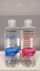 Nước tẩy trang Compliment 400ml dịu nhẹ sạch sâu giúp làm sạch lớp trang điểm bụi bẩn không làm khô da của Nga
