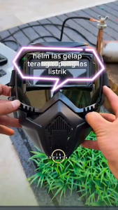 Helm Las gelap terang Dimming /True Color Welding Mask /Kacamata Topeng las listrik full wajah