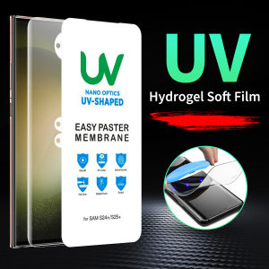 Fingerprint unlock UV HD Clear Hydrogel Film For Samsung Galaxy Note 20 10 S25 S24 S23 S22 S21 S20 S10 Plus Ultra PPF Screen Protector