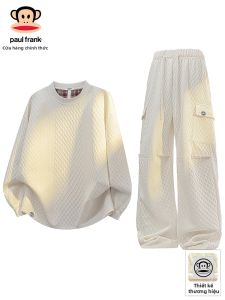 Paul Frank | Bộ Quần Áo Thể Thao Mùa Xuân Nam Phong Cách Dễ Dàng Áo Hoodie & Quần