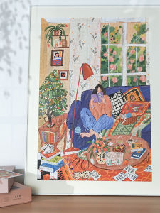 High Difficulty 1000 Piece Adult Puzzle PixelPieces Collaborative Illustration Healing Design Encouraging Artistic Challenge