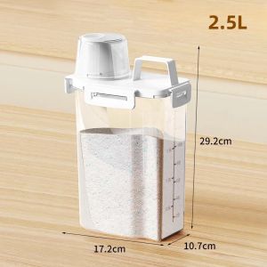 Airtight Laundry Liquid Storage Jar Portable Washing Powder Dispenser with Measuring Cup for Convenient and Efficient Laundry