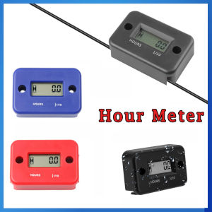 Digital Hour Meter Waterproof Engine Gauge LCD Display Counter For ATV Motorcycle Instruments Clocks Snowmobile Marine Engine