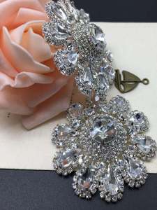 White Rhinestone Alloy DIY Diamond Studded by Hand High-End Clothing Shoes and Hats Accessories Dancing Dress Latin Dance Clothes Wedding Accessories