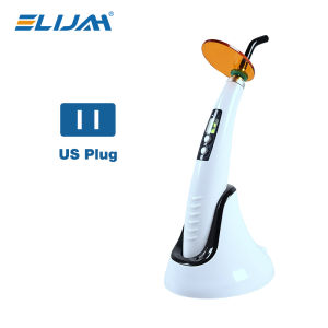 ELIJAH 5W High Power Dental LED Curing Light 1200mw/cm² Photopolymerizer 360° Rotating Lamp LED.B Type Resin Dental Light Tools