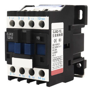 CJX2-1210 3 Phase Motor Magnetic Contactor Relay 12A 3P 1NO AC 24V 110V 220 Volts 380V Coil 35mm Din Rail Mounting