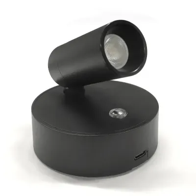 LED Light Magnetic USB Rechargeable Wall Light Spotlight Wireless No Punch Reading Light With Touch Switch Dimmable Bedside Lamp