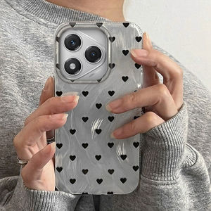 Black Heart Love Cute Phone Case For Honor 400 200 90 Smart Pro Magic7 6 5 70 Lite X9a X9c X9b X8a X8b X8c X6c X7b X7c X6b Cover