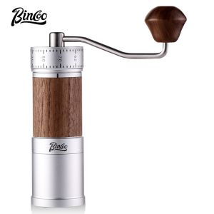 BINCOO Manual Grinder Coffee Grinder External Adjustable Manual Portable Steel Core Coffee Grinder
