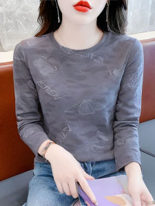 Trendy Long Sleeve Base Shirt Womens Outerwear Inner Wear Top Korean Style Loose Fit Cotton Polyester Blend Autumn New Arrival