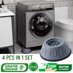 4 Pcs Bantalan Karet Kaki Mesin Cuci Anti Getar Alas Silicone Anti Vibration