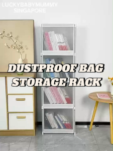 Dustproof Bag Storage Cabinet with Flip Door/Transparent Multilayer Rack/Large Capacity Organizer/readystock