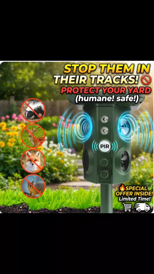 [SG Stock] Meilen 360° Solar Ultrasonic Animal Repeller | Outdoor Bird Repellent | Motion Sensor | 5 Modes Pest Control for Cat Dog Snake Wild Boar | IP44 Waterproof