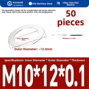 GUWANJI | Stainless Steel Spacers 0.1-0.5mm