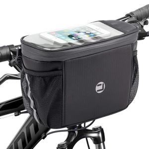 2021C Bike Front Bag Bicycle Handlebar Thermal Bag Bicycle Front Phone Bag Cooling Storage Bag with Tpu Touch Screen Thermal Bike Frame Bag with Cycling Accessories Suitable for Outdoor Hiking Assistant