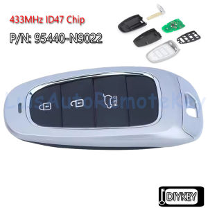 3 Buttons Smart Remote Car Key Fob 433MHz ID47 Chip for Hyundai Tucson 2021 2022 2023 95440-N9020 95440-N9022 FCC ID: FOB-4F25