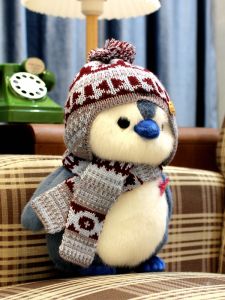 Adorable Sleeping Penguin Doll Plush Toy Childrens Birthday Gift Girls Soft Stuffed Toy Penguin Cushion Doll for Kids