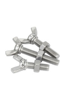 Gold Super Butterfly Screw Nut Set 304 Stainless Steel Butterfly Bolt Butterfly Manually Tightened Screw M3m4m5m6m8