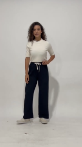 MINEOLA Celana kulot wanita kekinian korean style tali serut