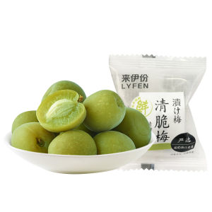 Laiyifen Crisp Plum 500G Refreshing Green Crisp Plum Fruit Plum Casual Snack Foodie Snack Afternoon Tea