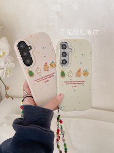Cute Silicone Phone Case with Lanyard Anti-Fall Protection for Samsung S25+ S23 Ultra S22 A55 S21 FE S20 A54 A53 Ins Style Korean Cartoon Design