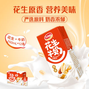 Daliyuan Peanut Milk Breakfast Drink 250ml*24 Boxes Original Flavor Walnut Nut Beverage Home Use Domestic Product