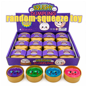 Colorful Simulated Dumpling Squishy Blind Box Relaxing Relieve Anxiety Antistress Enhance Happiness Rebound Squeeze Reliever Toy