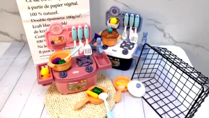 Little Buddy 18-Piece Mini Cooking Toy Set Kitchen Toy Set Childrens Pretend Play Toy Set Childrens Gifts